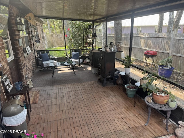 view of sunroom / solarium