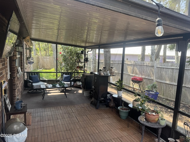 view of sunroom / solarium