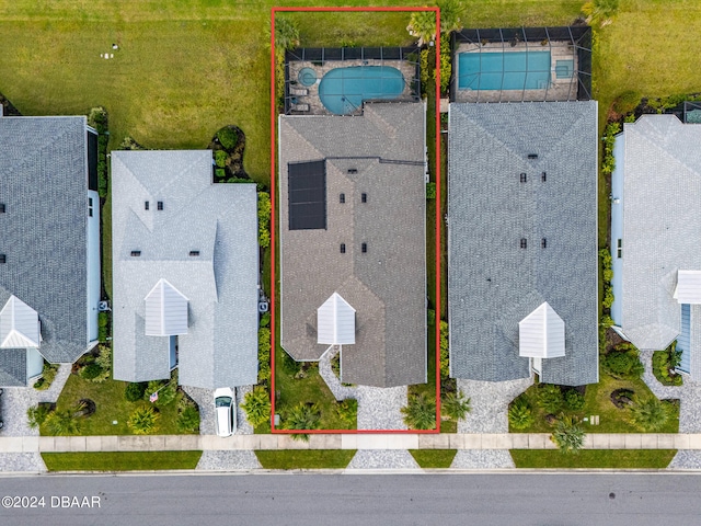 1078 Castaway Ct, Daytona Beach, FL 32124 - aerial view of property and surrounding area with property parcel outlined