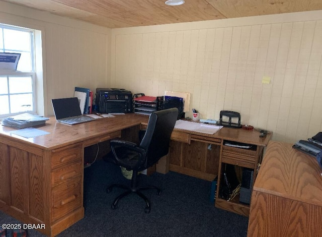 17531 NE 139th Ave, Fort Mccoy, FL 32134 - office area featuring wooden ceiling