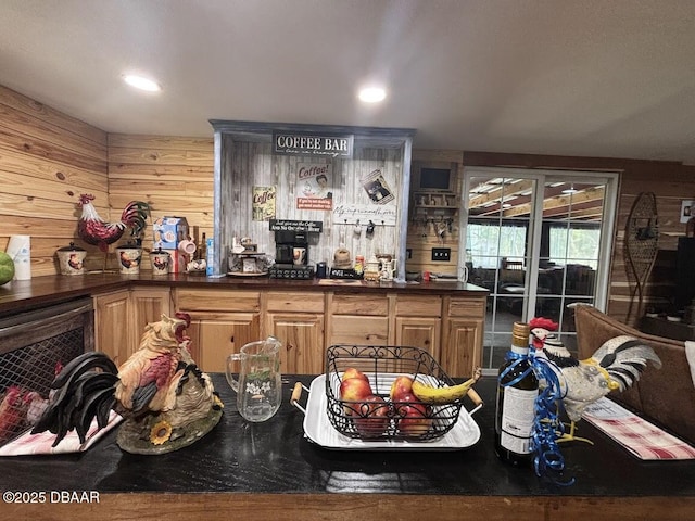 17531 NE 139th Ave, Fort Mccoy, FL 32134 - bar with recessed lighting and wood walls