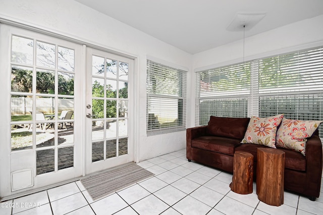 view of sunroom / solarium