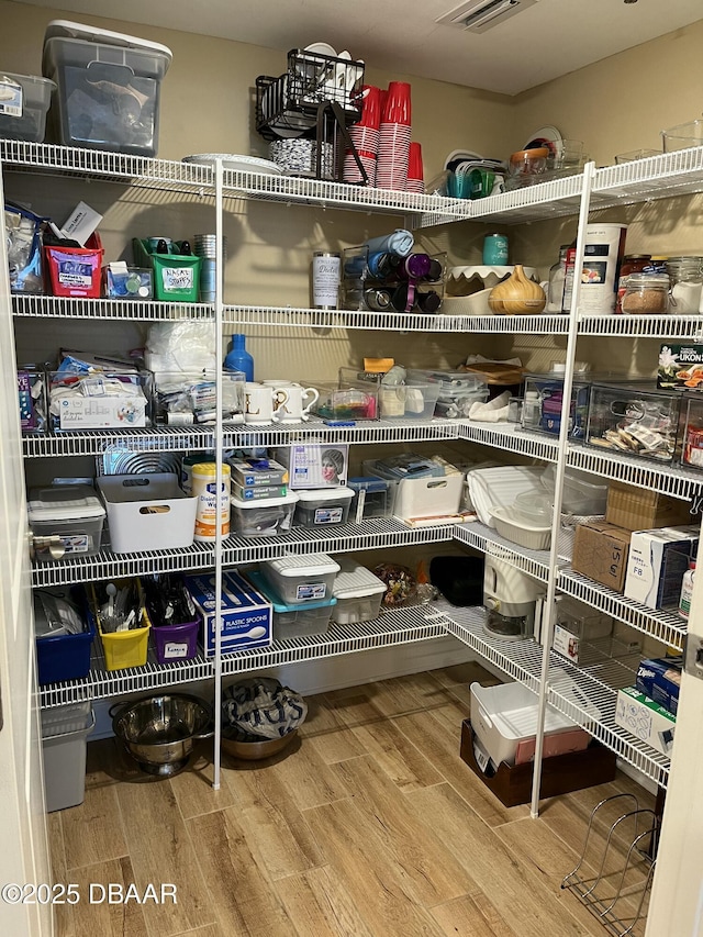 view of storage room