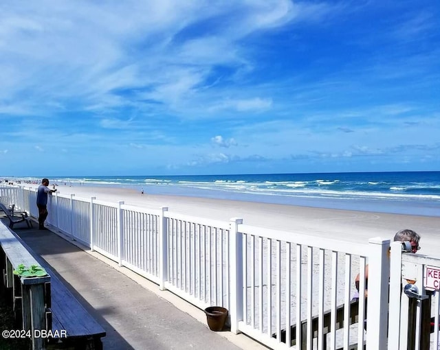 property view of water with a view of the beach