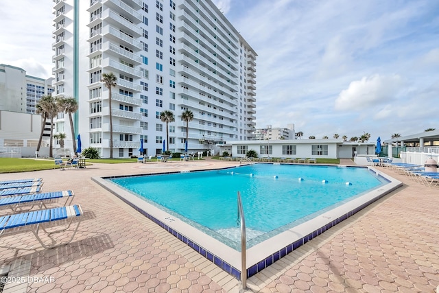 2800 N Atlantic Ave Unit 611, Daytona Beach, FL 32118 - pool featuring a patio area