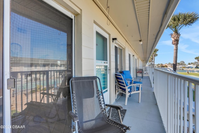 view of balcony