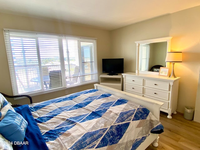 bedroom featuring hardwood / wood-style floors