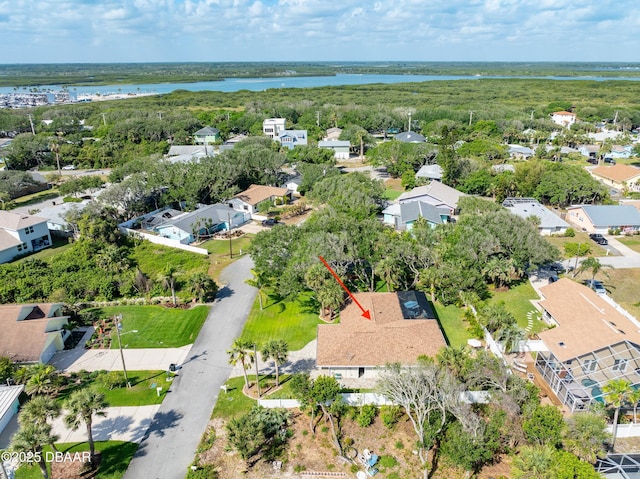 64 Alberta Ave, Ponce Inlet, FL 32127 - aerial view of residential area with a large body of water