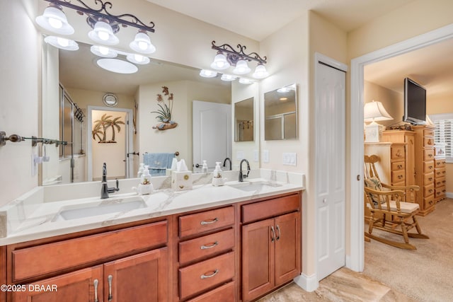 406 Phillips Creek Ln, New Smyrna Beach, FL 32168 - full bathroom featuring double vanity