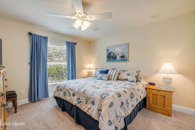406 Phillips Creek Ln, New Smyrna Beach, FL 32168 - bedroom featuring light colored carpet and ceiling fan