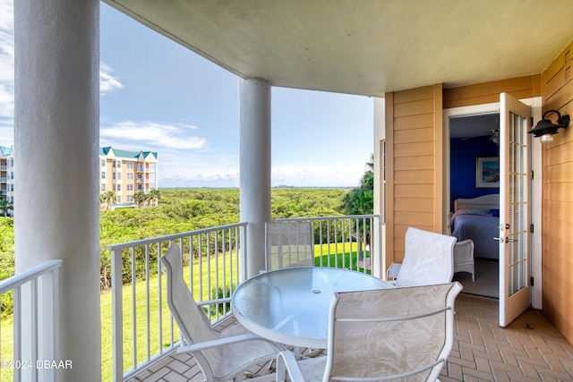 view of balcony