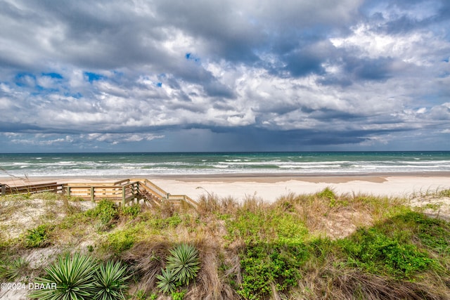 property view of water with a view of the beach