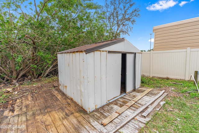 view of outbuilding