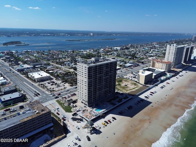 property's view of city featuring a water view