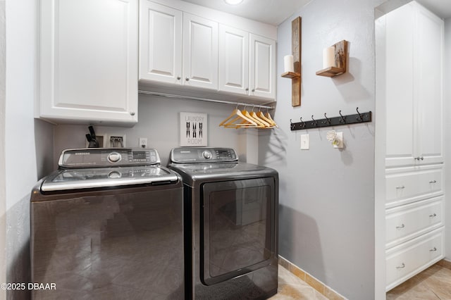 840 River Oak Dr W, Ormond Beach, FL 32174 - laundry room with independent washer and dryer and cabinet space
