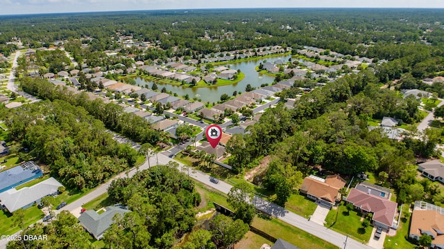 34 Raintree Cir, Palm Coast, FL 32164 - aerial overview of property's location featuring nearby suburban area and a nearby body of water