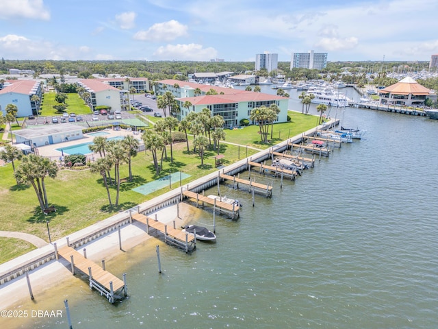 721 S Beach St Unit 215A, Daytona Beach, FL 32114 - aerial view of a nearby body of water and a marina