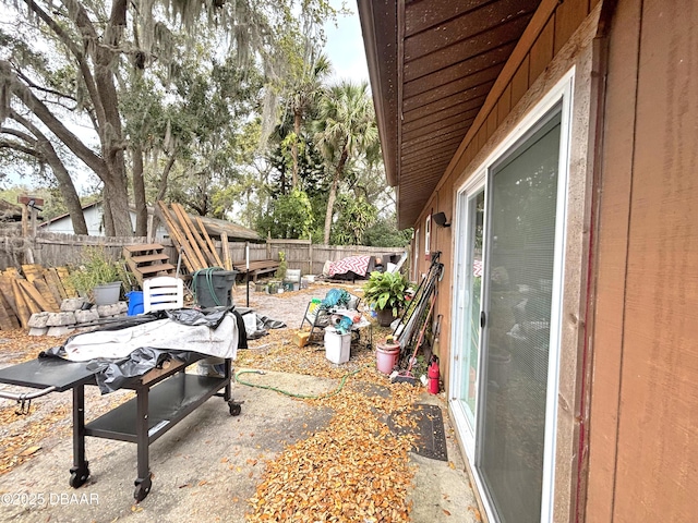 view of patio / terrace featuring a fenced backyard