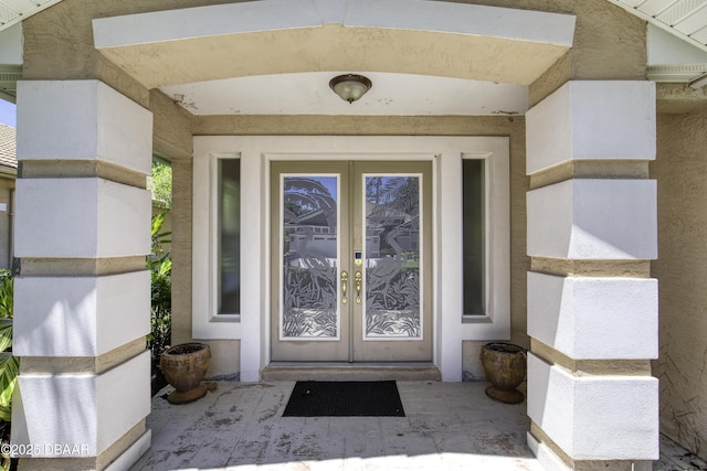 438 Harbour Town Ln, Ormond Beach, FL 32174 - doorway to property with french doors