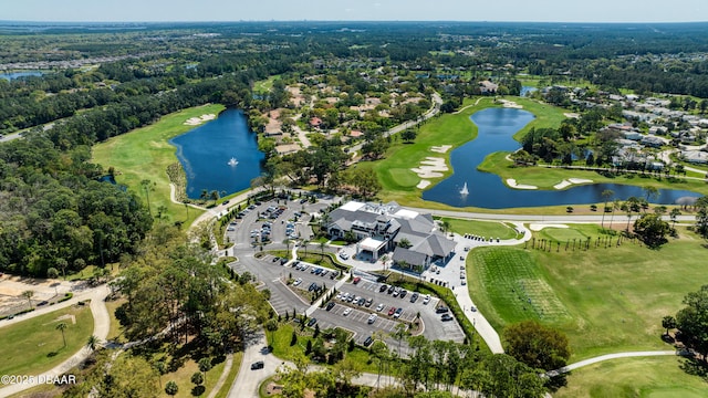 438 Harbour Town Ln, Ormond Beach, FL 32174 - aerial view of property's location with a large body of water and a golf course