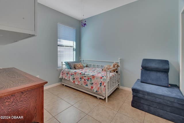 view of tiled bedroom