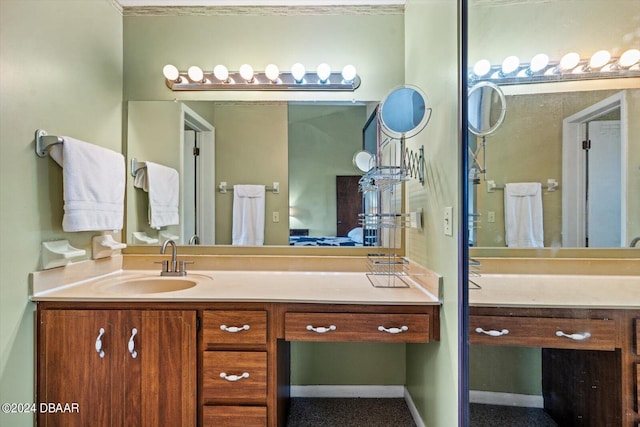 bathroom featuring vanity