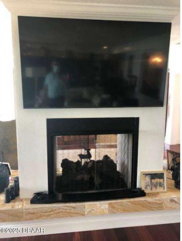 220 John Anderson Dr, Ormond Beach, FL 32176 - detailed view of a multi sided fireplace