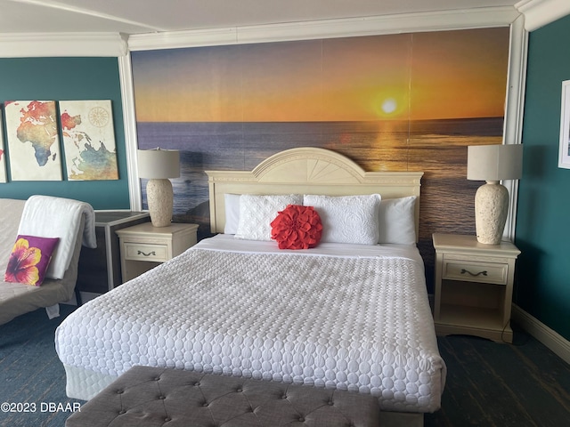 2700 N Atlantic Ave Unit 901, Daytona Beach, FL 32118 - bedroom with crown molding