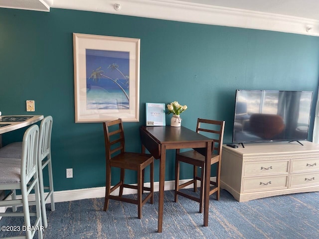 2700 N Atlantic Ave Unit 901, Daytona Beach, FL 32118 - view of carpeted dining area