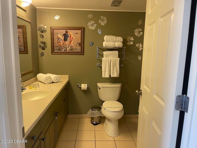 2700 N Atlantic Ave Unit 901, Daytona Beach, FL 32118 - bathroom featuring vanity, tile patterned flooring, and toilet