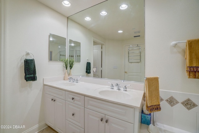 bathroom with vanity