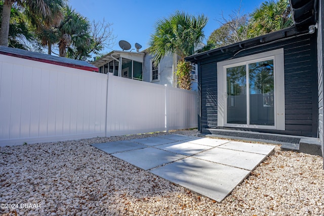 view of patio / terrace featuring a fenced backyard