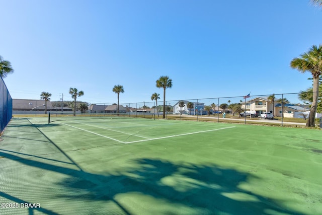 view of tennis court