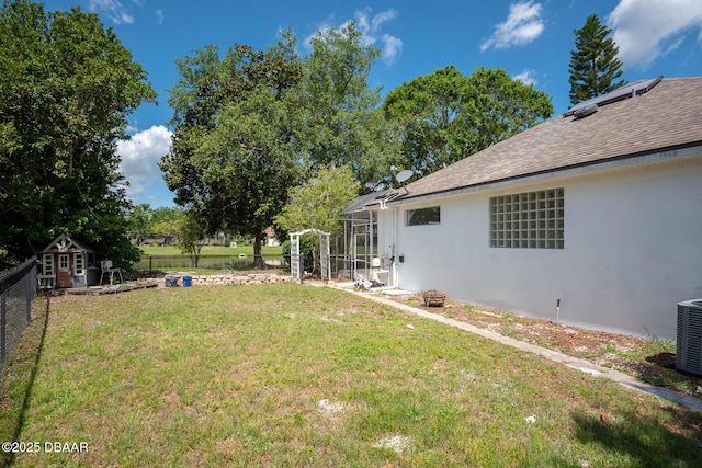 6062 Sabal Crossing Ct, Port Orange, FL 32128 - view of yard with an outbuilding