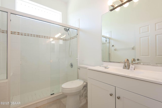 6062 Sabal Crossing Ct, Port Orange, FL 32128 - full bath featuring toilet, a stall shower, and vanity