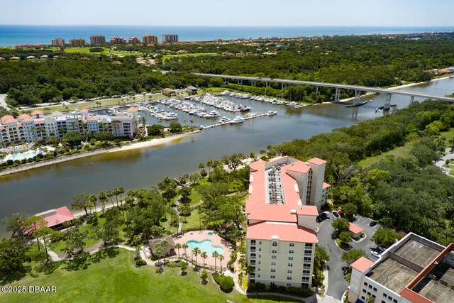 146 Palm Coast Resort Blvd Unit 501, Palm Coast, FL 32137 - aerial view of a large body of water and a notable bridge