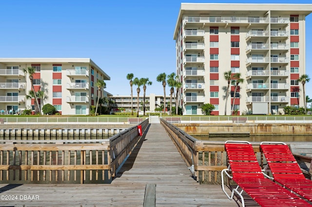 view of dock