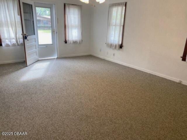 empty room with carpet floors