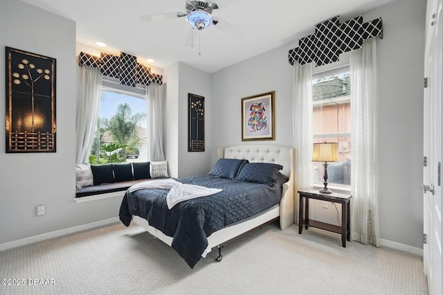 109 Edward Dr, Palm Coast, FL 32164 - bedroom with carpet floors and ceiling fan