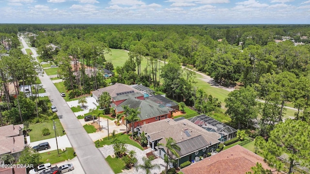 109 Edward Dr, Palm Coast, FL 32164 - aerial view of residential area with a heavily wooded area