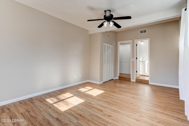 13 Highridge Rd, Daytona Beach, FL 32117 - empty room with light wood-style floors and ceiling fan