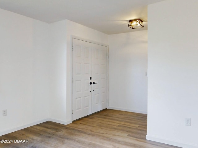 entrance foyer with wood-type flooring