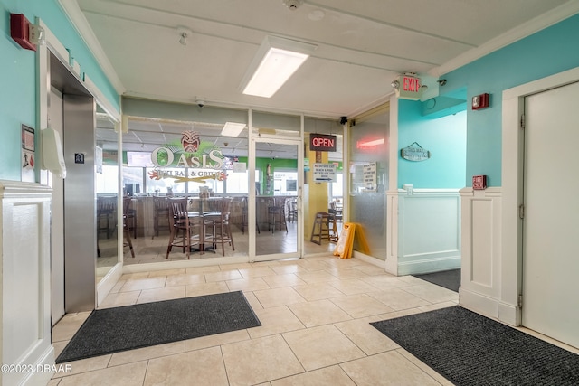 view of reception area