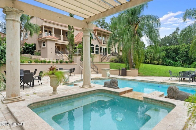 view of pool with a patio area