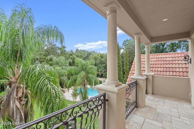 view of balcony