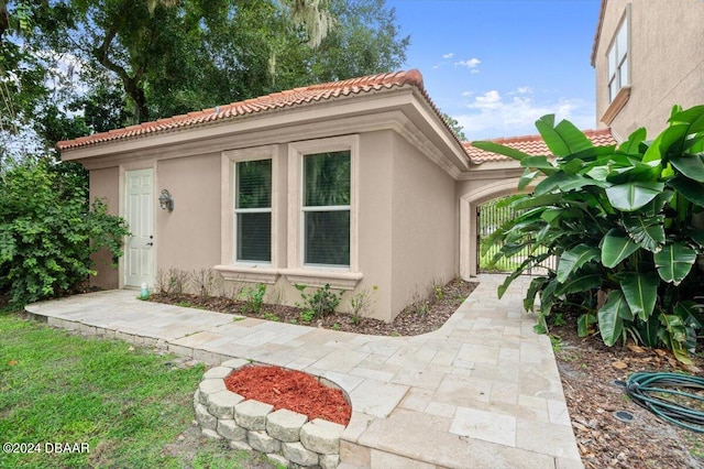 exterior space with a patio area