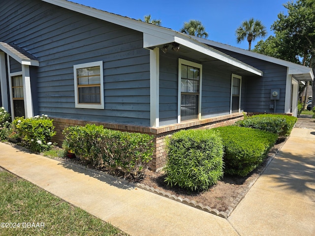 view of side of home