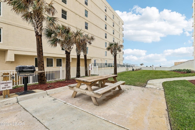 exterior space featuring grilling area