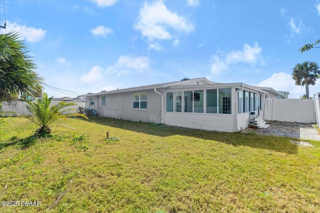 exterior space featuring a lawn