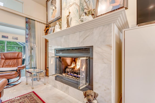 67 Kingsley Ln, Ormond Beach, FL 32174 - details featuring a fireplace